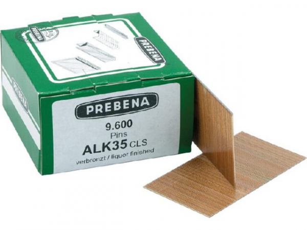 Stiftnägel Type ALK, 35 mm, verbronzter Stahl, VPE = 9600 Stk.