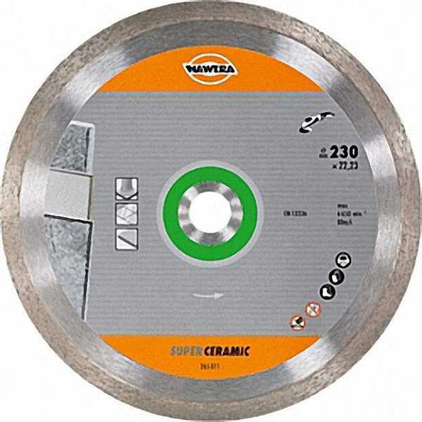 Diamant-Trennscheibe D=125mm Bohrung=22, 2mm Ceramic-Super Fliesen