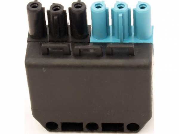 WOLF 2744804 Buchse 6-polig, schwarz-blau