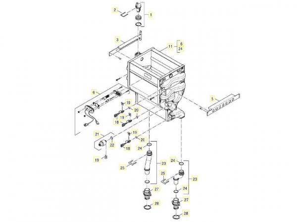 Buderus 7101388 Halter Wärmetauscher links