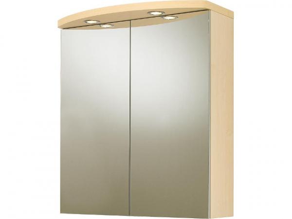 Spiegelschrank mit Beleuchtung Birne Dekor 2 Türen 700x798x205/340