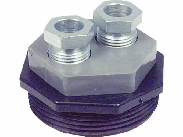 Stopfbuchs-Verschraubung SBV R 2'' Universal 8, 10, 12mm Kunststoff doppel