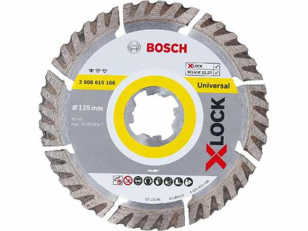 Trennscheibe BOSCH® Diamant Standard for Universal mitx- Lock Aufnahme Ø 125 mm