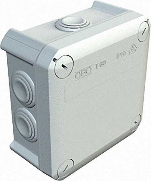 Abzweigkasten Thermoplast 7 x M25, IP 66 Typ T 60, lichtgrau / 1 Stück