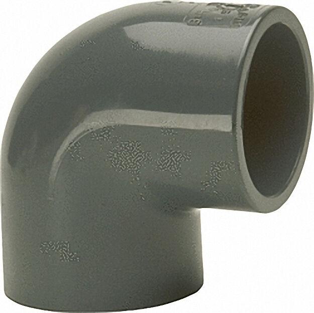 Pvc-u - Klebefitting Winkel 90°, 63mm, beidseitig Klebemuffe Pvc-u - Klebefitting Winkel 90°, 63mm, beidseitig Klebemuffe