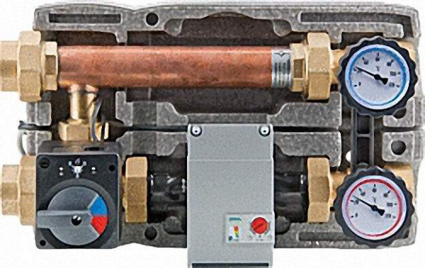 EVENES Festbrennstoff-Ladeset DN 32 (1 1/4'') Motorisch, Einstellber,20. . . 80°C Wilo Yonos Para 30
