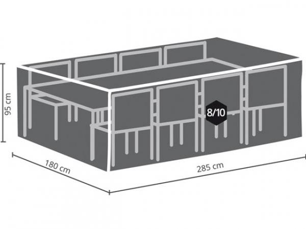 Perel Garden Schutzhülle Für Rechteckiges Lounge-Set 285 x 180 x 95 cm OCGS-XL