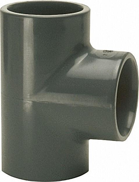 Pvc-u - Klebefitting T-Stück, 63mm, allseitig Klebemuffe Pvc-u - Klebefitting T-Stück, 63mm, allseitig Klebemuffe