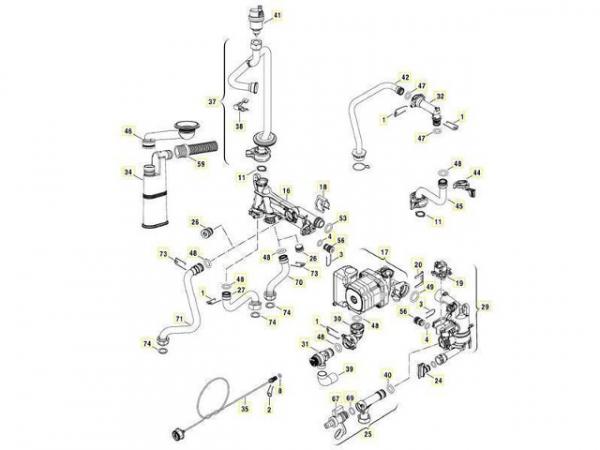 Buderus 87186621200 Anschlussrohr VL Speicher