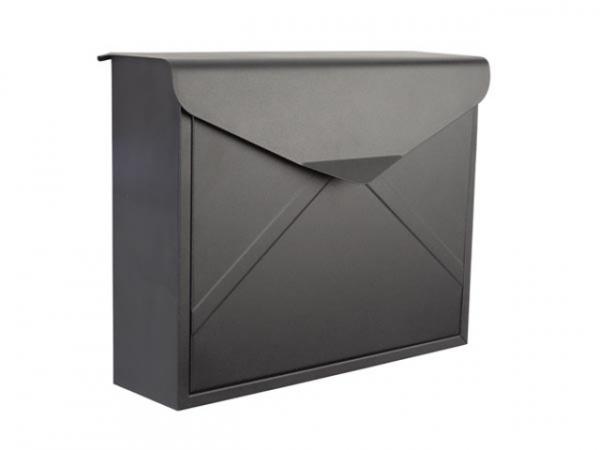 BRIEFKASTEN VERONA SCHWARZ MATT BG 38 x 11.5 x 29 cm 10005