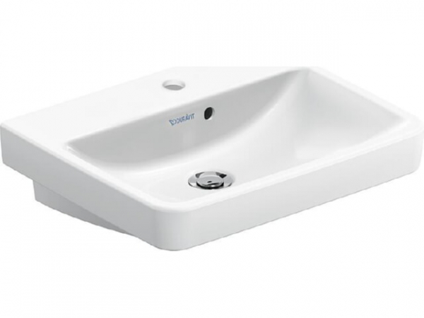 Handwaschbecken Duravit No. 1 BxHxT: 500 x 145 x 400 mm, m. Ül. seitl., m. 1 HL, weiß