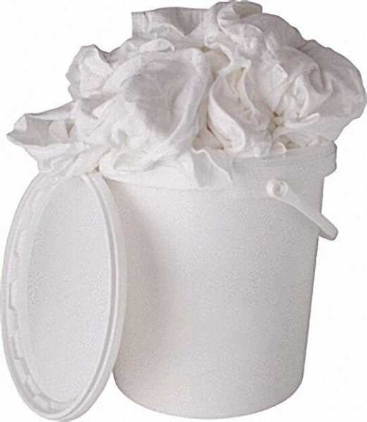 Baumwollputzlappen im praktischen Kunststoffeimer ca. 2 kg/Inhalt