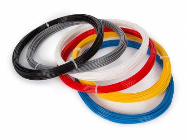 PLA-FILAMENT-SORTIMENT - 1.75 mm (1/16') - 6 FARBEN - FÜR 3D-DRUCKER UND 3D-STIFT PLA175SET6