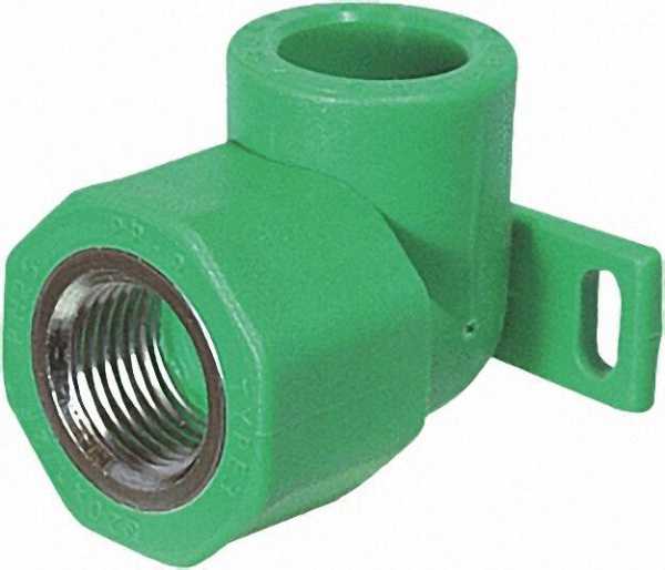 PPR Rohr Aqua-Plus Wandanschlusswinkel 90° PN25 20mm x 1/2''