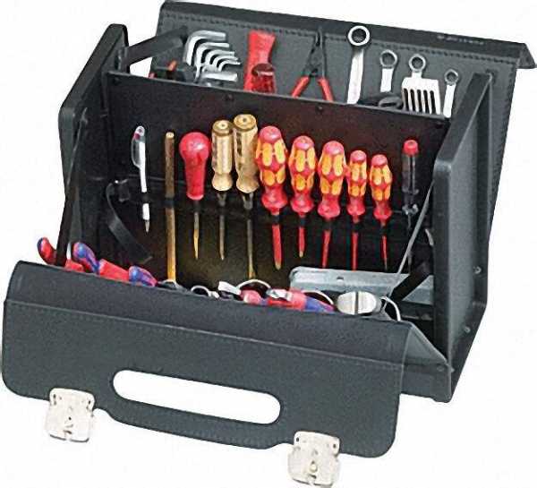 Werkzeugtasche CLASSIC mit Mittelwand 390x185x310mm 2460,000-401 schwarz