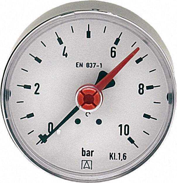 Manometer Solar RF 63 D211 Solar 63mm G 1/4 B axial 0/10 bar Manometer Solar RF 63 D211 Solar 63mm G 1/4 B axial 0/10 bar
