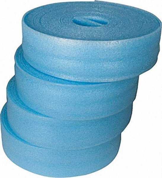 Randdämmstreifen mit Lasche, 150x8mm, VPE 100m 4 Rollen a 25 m, Farbe blau