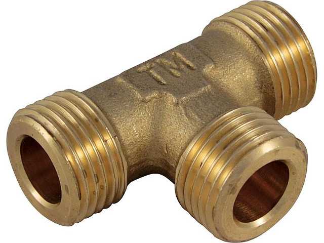 Gardena 2-Wege-Verteiler 19 mm 3//4/" aus Messing 7155-20
