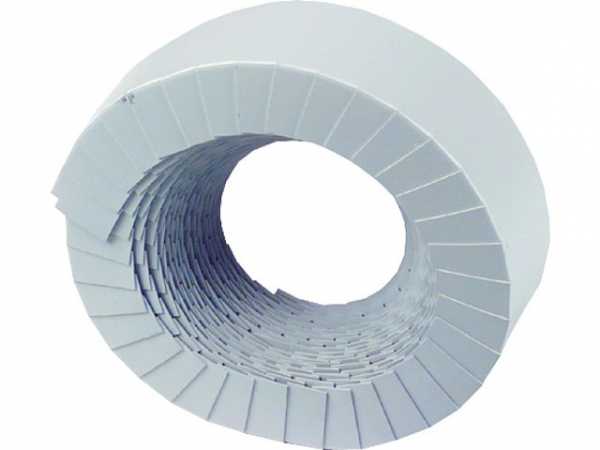 PVC-Ummantelung Endmanschetten 20mm x10m grau Lamellenabschlussband