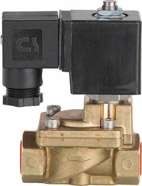 GSR Servogesteuerte Messing Magnetventile 2/2, stromlos offen, 230 Volt DC