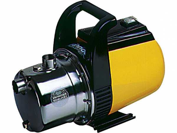 ZEHNDER Gartenpumpe mit Edelstahl Pumpenkopf 1'' Selbstansaugend 230 V / 1, 2 KW Fördermenge max: 4,0mn/h WX 3800