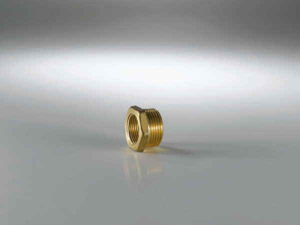 PUR-THERM Reduzierstück aus Messing, 5/4" AG x 1/2" IG