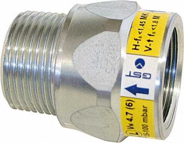 Gas-Strömungswächter DN 50 / 15-100 mbar / 16 m3/h
