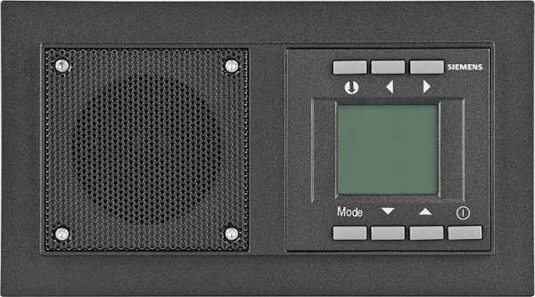 Siemens Unterputz Radio DELTA miro carbonmetallic Schutzart IP20 / 1 Stück RDS 5TC1062 Steckdosen RADIO