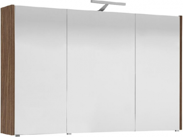 Spiegelschrank mit Beleuchtung Eiche Khaki, 3 Türen 1050x750x188mm