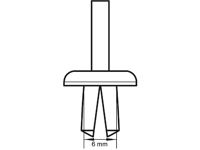 OBO 6178525, Spreiznieten Größe 2 6 mm grau