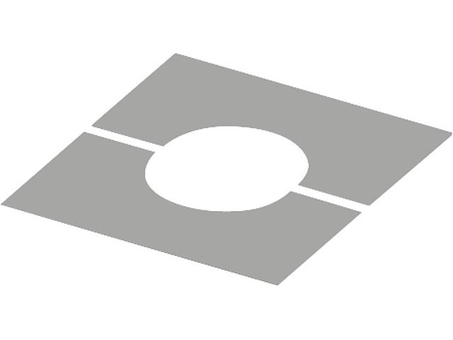Doppelwandiges Abgassystem Abdeckblende 0°, DN 200 zweiteilig Doppelwandiges Abgassystem Abdeckblende 0°, DN 200 zweiteilig