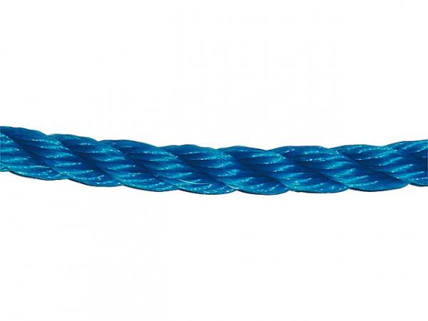 GEWA-Faserseil, Polypropylen gedreht d= 10mm, Länge 100m Farbe blau