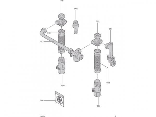 VIESSMANN 7198427 Hydraulische Adapter f. Ersatz von Pendola durch Gas-Kombiwasserheizer