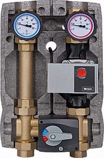 EVENES Heizkreisset Easyflow DN25 mit Isolierung, 4-Wege-Mischer, Stellmotor, Yonos Para RS25/6