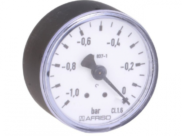 Manometer NG 50 axial -1 bis 0 bar, 1/4