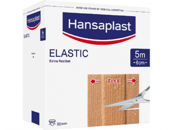 Wundpflaster Hansplast ELASTIC 5 m x 6 cm