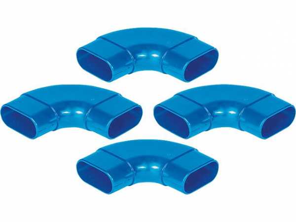 Bogen 90°, seitlich VPE: 1x4 Bogen