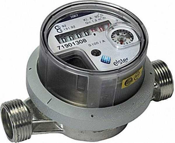 ELSTER AP Einstrahlzähler PICOFLUX EVZ-A QN 1,5mn/h DN 3/4' 130mm 90°C inklusive Eichgebühr