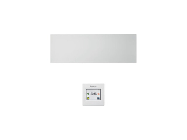 Buderus Infrarotheizgerät Logatrend IFR286 GW RC 600W Glas Weiß mit Regler