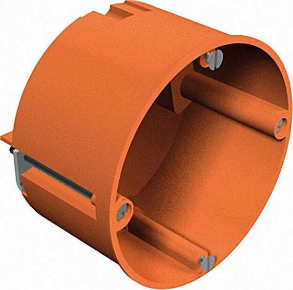 Hohlwand-Gerätedose Höhe 47mm, D=68mm Typ HG 60, orange / 1 Stück
