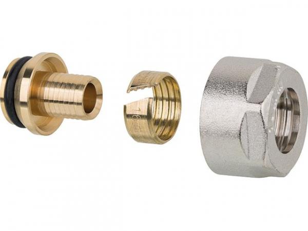 Klemmringverschraubung 14x2,0 mm PE- Fußbodenheizungsrohr Eurokonus DN20 (3/4") VPE 2 Stück