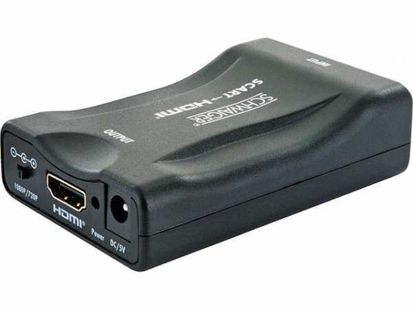 Scart-HDMI Konverter Schwaiger Scart Buchse auf HDMI Buchse
