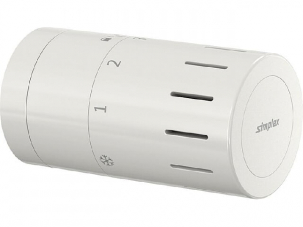 FL Design-Thermostatkopf TC-D1 weiß Klemmanschluss mit Nullstellung
