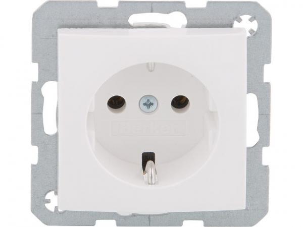 UP Steckdose SCHUKO Berker 47438989, 250V, 16A polarweiß, glänzend, 1 Stück