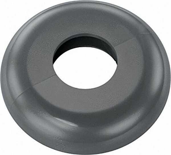 Einzelrosette Typ Mailand Verkehrsgrau B - ähnlich RAL 7043 - 16mm