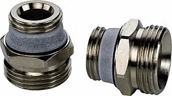 SIMPLEX Anschlussset D 5 2 St. Anschlussnippel, vernickelt 1/2'' x 3/4'' Eurokonus