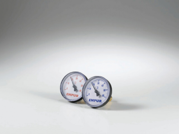 PUR-THERM Zeiger Tauchthermometer justierbar, 0-60°C, blau