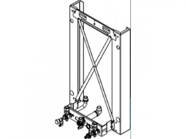 VIESSMANN Montagerahmen, Aufputz-Montage, Wandabstand 90 mm, Vitodens 300-W, ZK04308