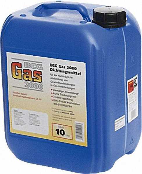 BCG Gas Dichtungsmittel 2000 DIN-DVGW-Reg. Nr. NG-5153BL0184 10 Liter Kanister