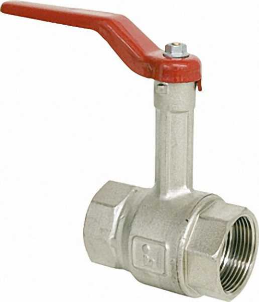 Kugelhahn PN 16 voller Durchgang mit Spindelverlängerung R 1 1/4'' IGxIG